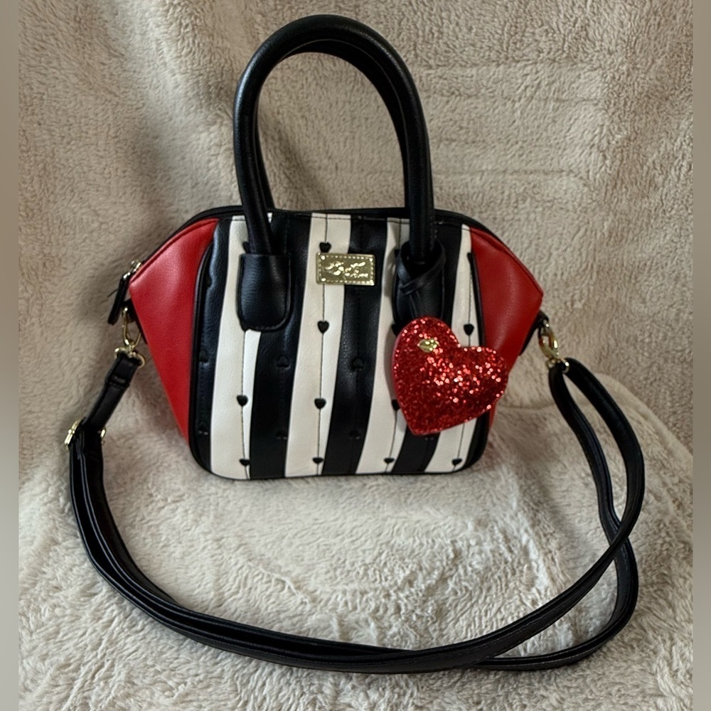 Betsey Johnson "Quinn" Mini Satchel Crossbody Handbag
